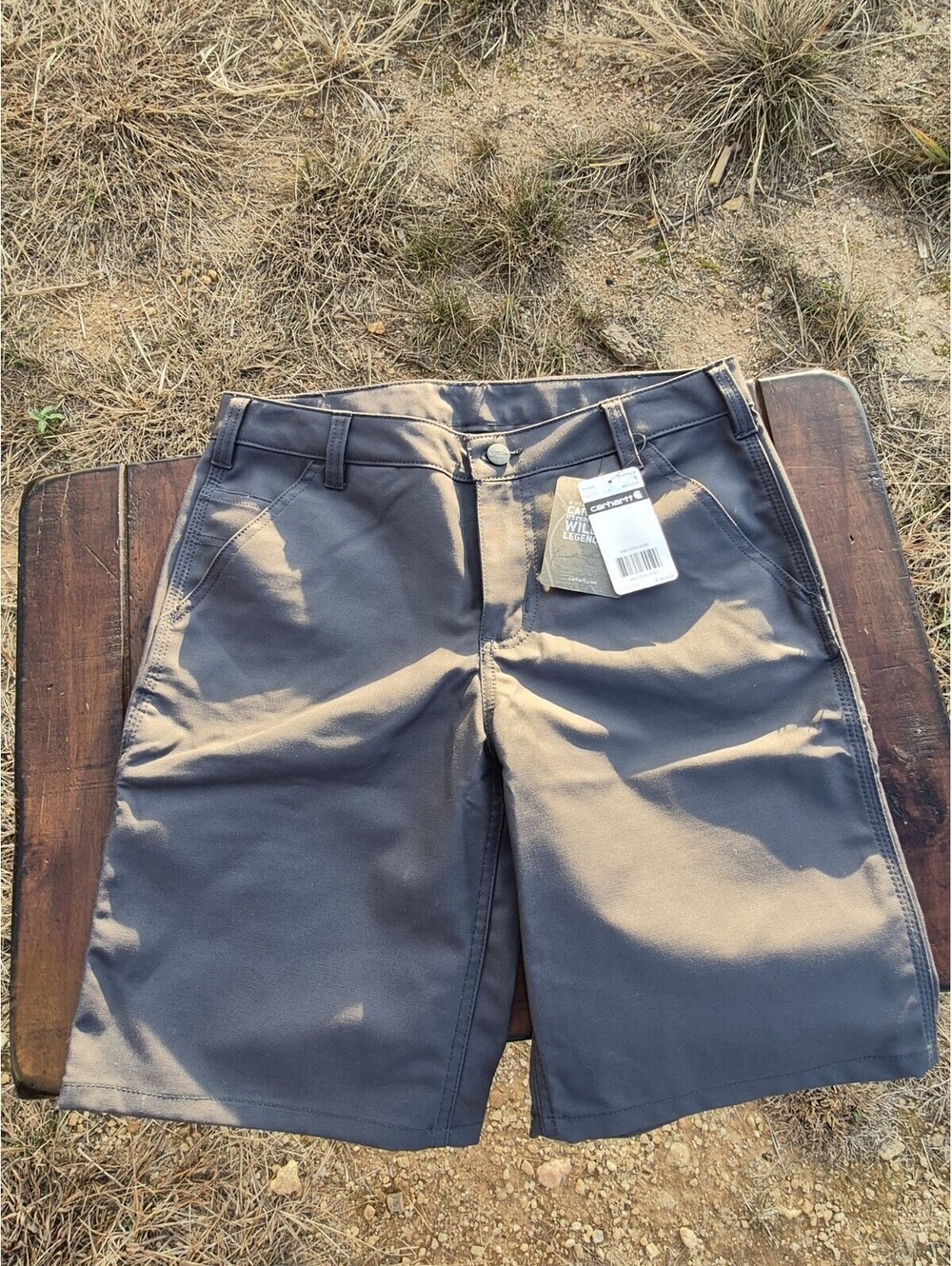 Carharrt work shorts womens size 6 gray regular new with tags
